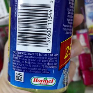 Thịt hộp Spam Mỹ 25% Less Sodium ít mặn