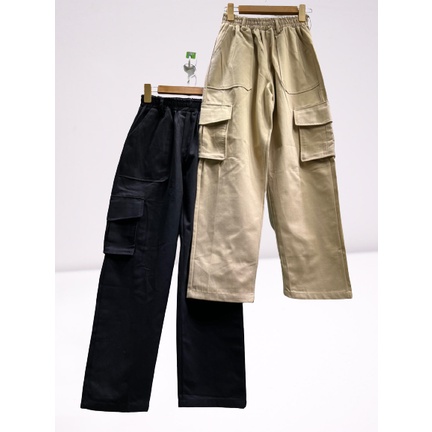 Quần kaki túi hộp nam chất liệu kaki bền bỉ thấm hút mồ hôi tốt 1hit unisex