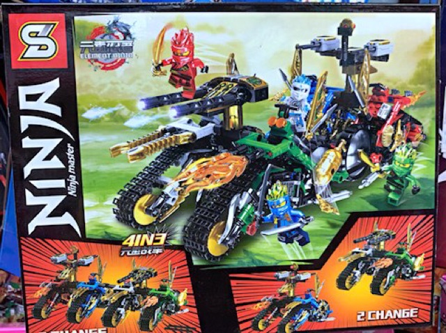 Ninjago_LEGO NINJA và SIÊU XE CHIẾN ĐẤU ( 200 mảnh)