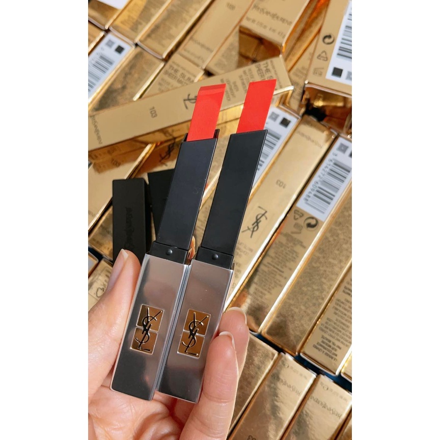 Son YSL 103 dòng Slim Sheer Matte tông màu cam san hô