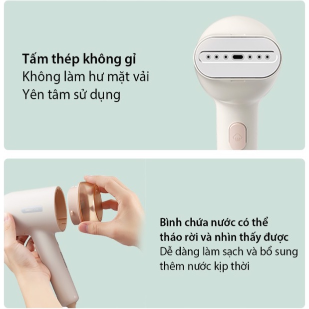 Bàn Là Hơi Nước Cầm Tay Bear GTJ-B10S1 -Hàng Chính Hãng Bảo Hành 18 Tháng