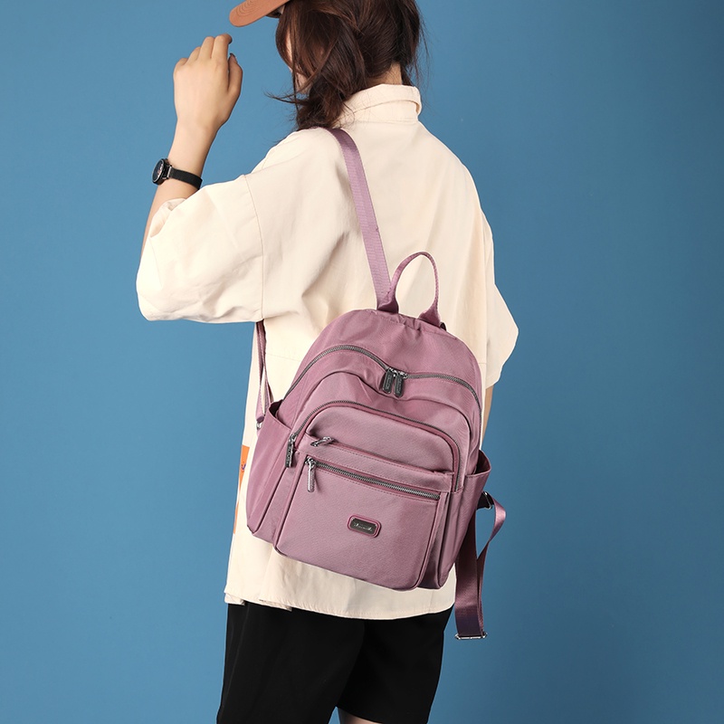 Ba Lô Canvas Siêu Nhẹ Thời Trang Cho Nữ