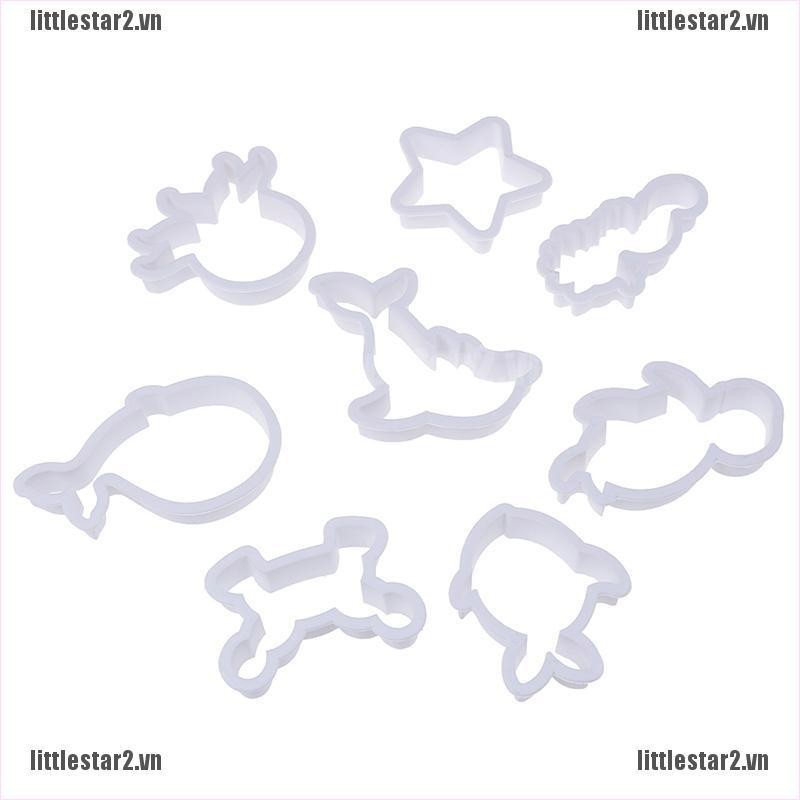 Set 8 Khuôn Cắt Bánh Quy Hình Cá Heo / Sinh Vật Biển