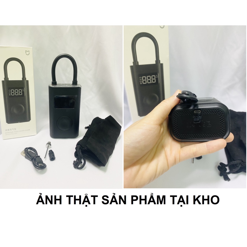 Máy bơm điện cầm tay Xiaomi Mijia Bicycle Pump MJCQB01QJ hiển thị LED thiết kế nhỏ gọn cầm tay tiện lợi