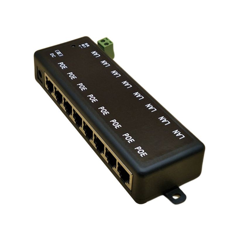 SEL❤8 Ports POE Injector POE Splitter for CCTV Network POE Camera Power Over Ethernet IEEE802.3af