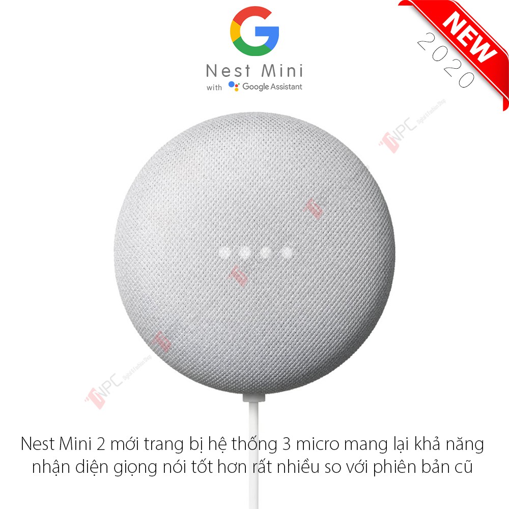 [🅲🅷Í🅽🅷 🅷Ã🅽🅶 🆂🅴🅰🅻🅱🅾🆇] Google Nest Mini (thế hệ 2), loa thông minh trợ lý ảo Google Assistant (Home Mini 2)