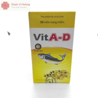 Vita-d bổ sung vitamin a, d3 - hộp 50 viên nang mềm