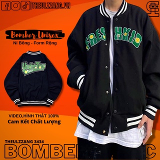 Áo Khoác Bomber Nam Nữ Nỉ Bông Dày Dặn Form Rộng UNISEX Áo Bomber Đôi Thun Nỉ in FRESHXID - AK3434