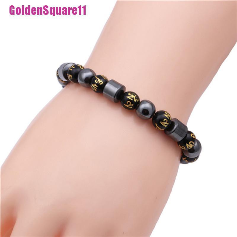 Vòng Tay Chuỗi Hạt Đá Hematite Từ Tính Giúp Giảm Cân Hiệu Quả