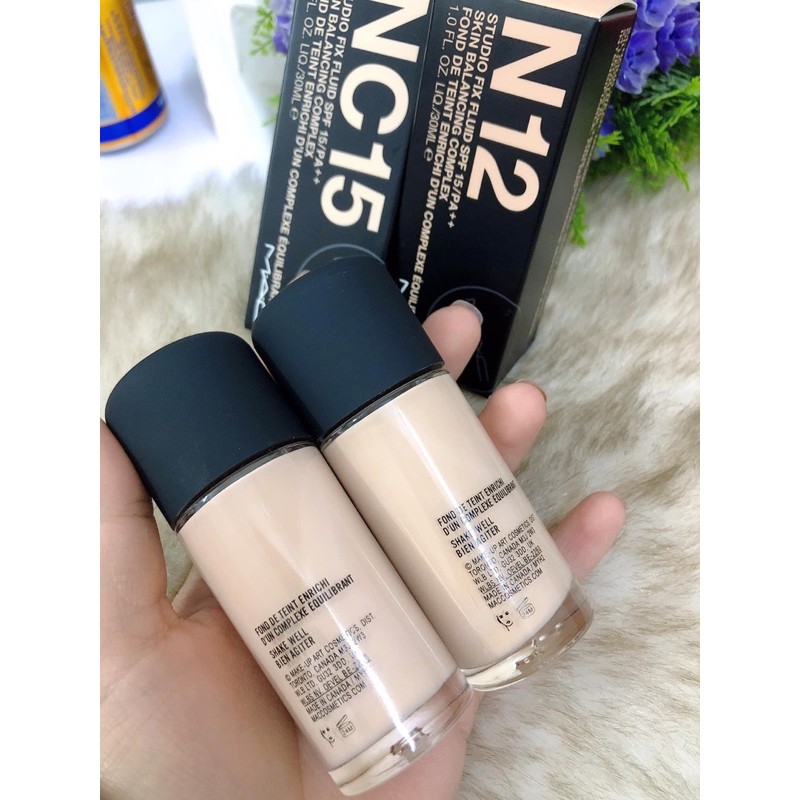 Kem nền MAC STUDIO FIX FLUID SKIN BALANCING Spf 15 - tone N12, NC15, NC20 | BigBuy360 - bigbuy360.vn