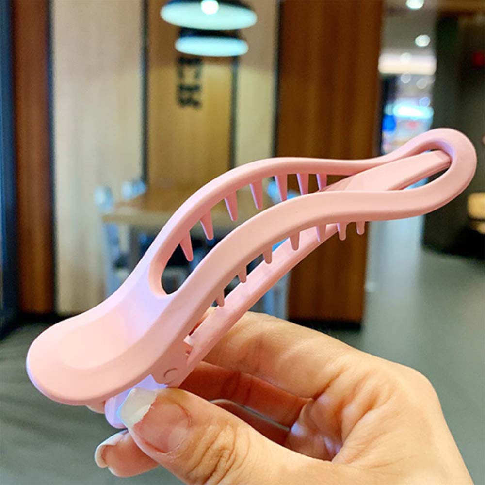 Kẹp tóc hỗ trợ rửa mặt Mỏ Vịt Màu Trơn Dễ Thương Cho Nữ