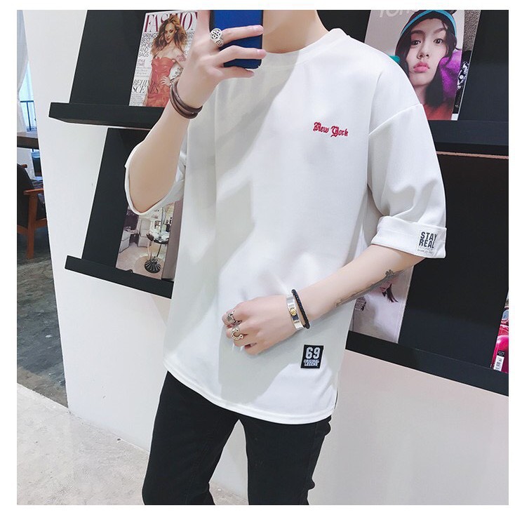 Áo Thun Nam Tay Ngắn In Chữ New York Nhỏ AT04 - QSTORE