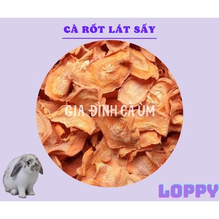 Cà rốt lát sấy 50g ăn vặt dành cho thỏ/sóc/chuột lang/hamster/chinchila