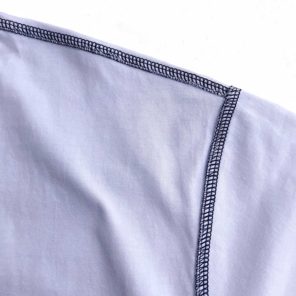 Áo thun trắng in hình form boxy 99PROJECT