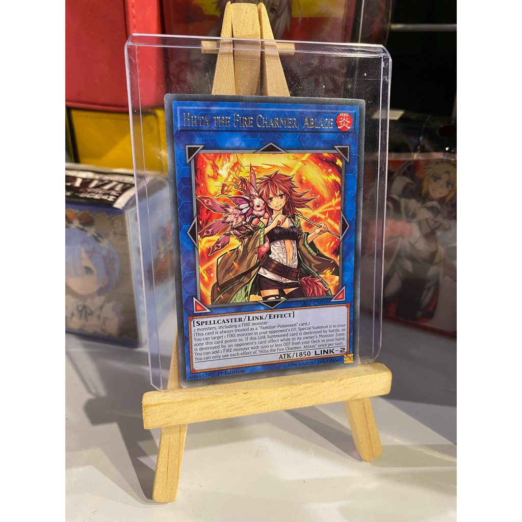 Lá bài thẻ bài Yugioh Hiita the Fire Charmer Ablaze – Rare - Tặng bọc bài nhựa bảo quản
