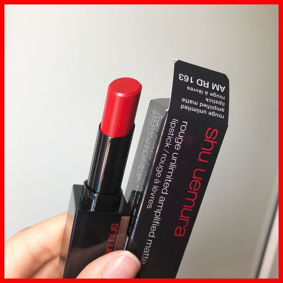 Son Shu Uemura màu 163 đỏ tươi HOT HIT xách tay Hàn