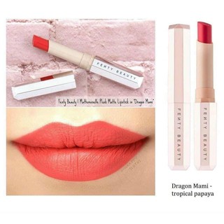 Son Fenty Beauty Mattemoiselle Plush Matte Lipstick Dragon Mami đỏ Hồng Son Li Thefaceholic Com