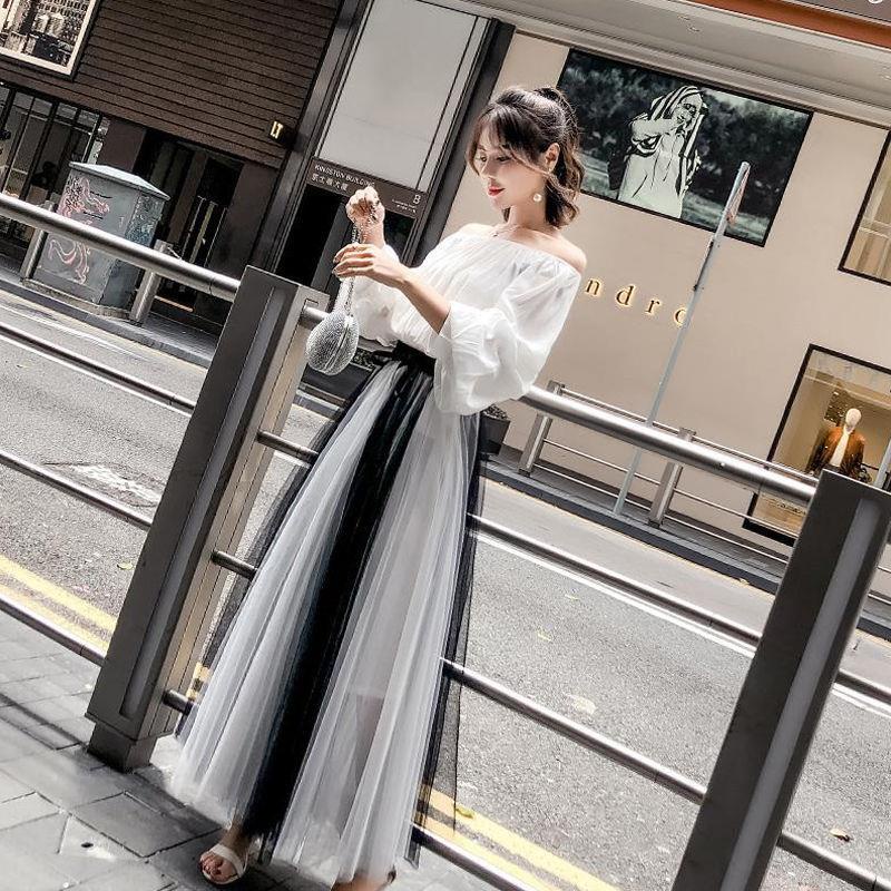 Chân Váy Dài Lưng Cao Phong Cách Hàn Quốc Thời Trang Mùa Hè Mới Cho Nữ