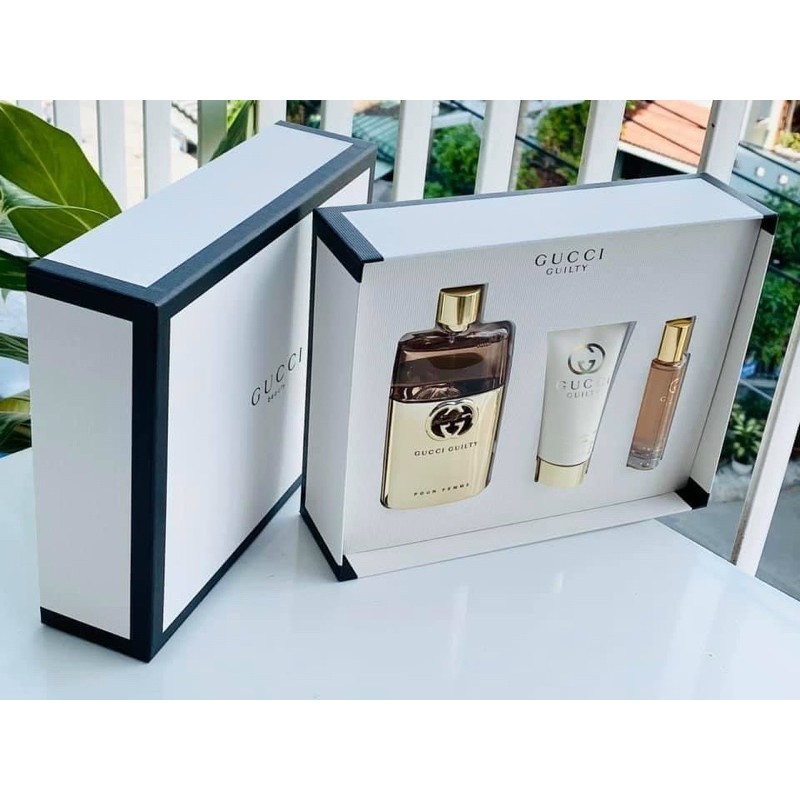 [Auth]-Set nước hoa nữ Gucci Guility Pour Femme 90ml