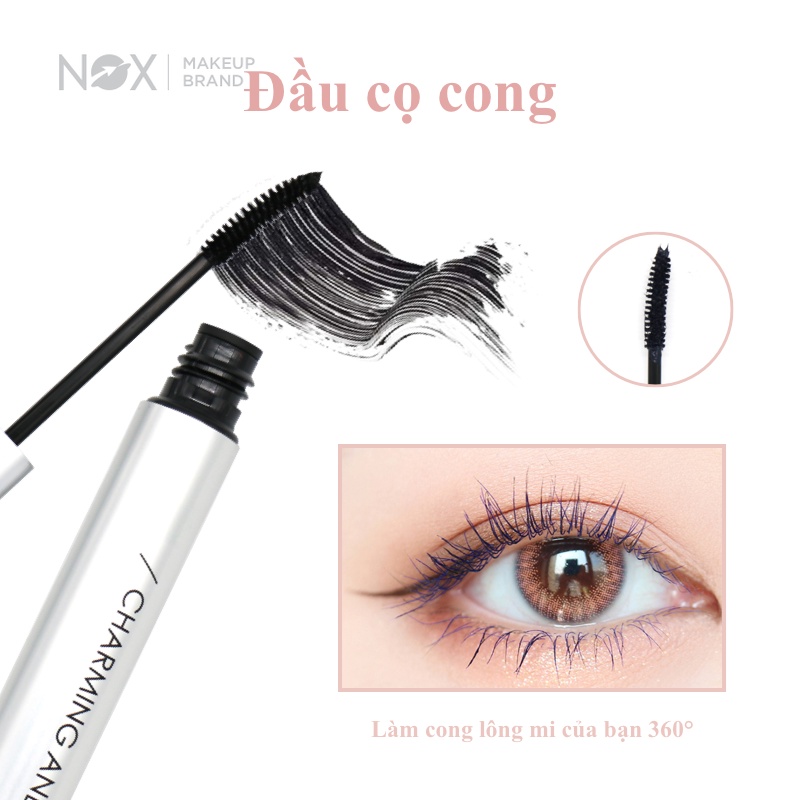 Mascara NOX chuốt mi cong và dài tự nhiên không bị lem nhiều màu tùy chọn 4g