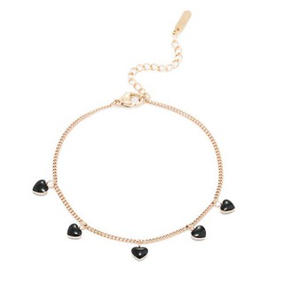 Lắc Tay Tim Đen Titan Ko Đen TT 2694