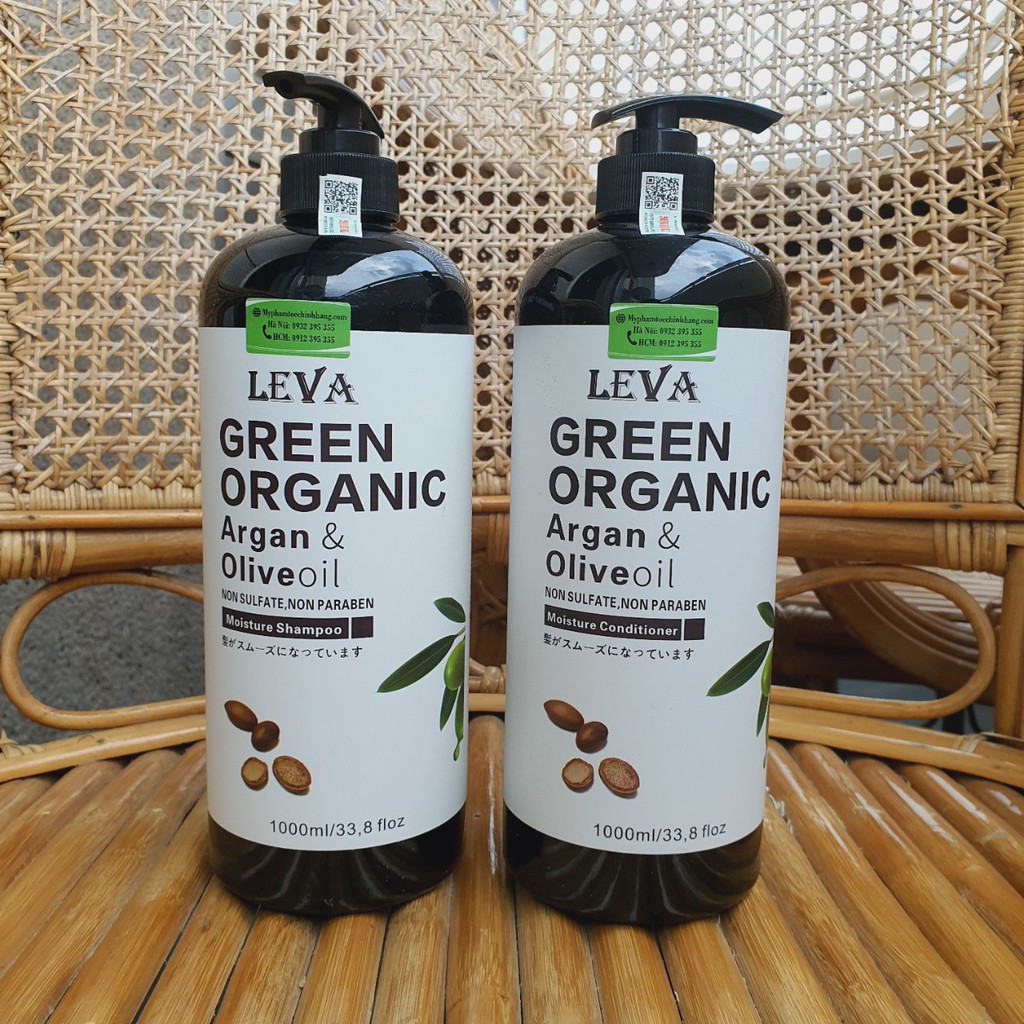Dầu Gội Xả Dưỡng ẩm phục hồi Green Organic  800ml - 1000ml