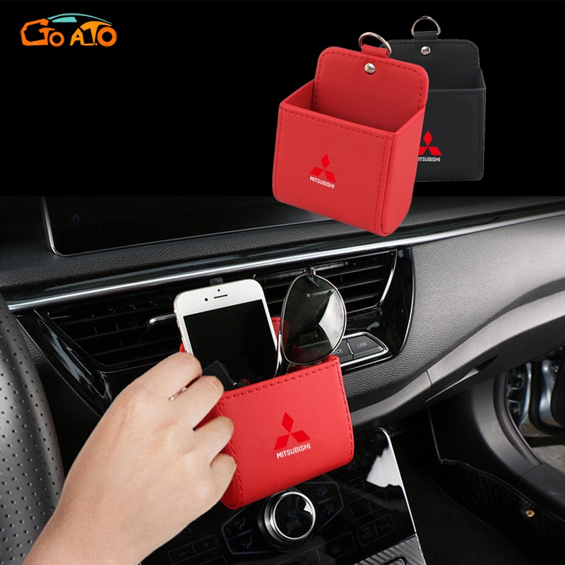 GTIOATO HộP ĐựNg Đồ TrêN Ô Tô Hộp Đựng Điện Thoại Trên Oto Lỗ Thông Gió Ô Tô Hộp Đựng Đồ Trên Xe Ô Tô Trang Trí NộI ThấT Ô Tô Cho Mitsubishi L300 L200 Xpander Cross Outlander Attrage Xpander Lancer Space Star Mirage Mirage G4 Triton Pajero