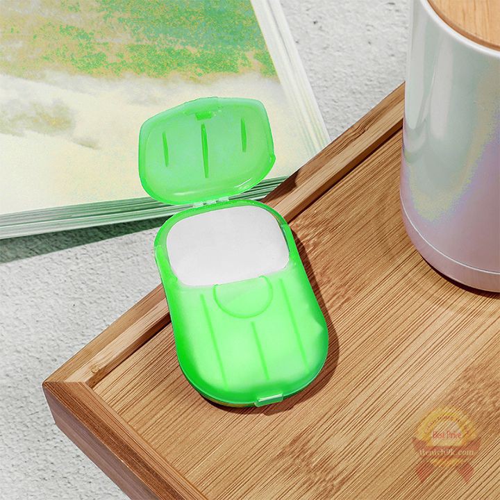 Bộ 20 Xà phòng giấy bỏ túi dùng rửa tay dùng một lần Handsoap mini đi chơi du lịch