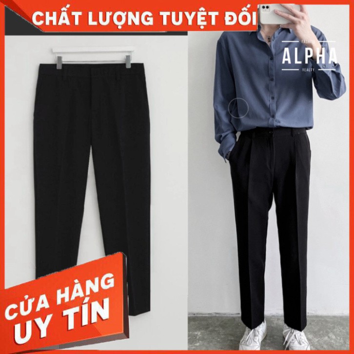 Quần baggy nam ống rộng vải Hàn cao cấp, quần tây âu co giãn Premium thời trang JBAGY - JBA01 - Hàng nhập khẩu
