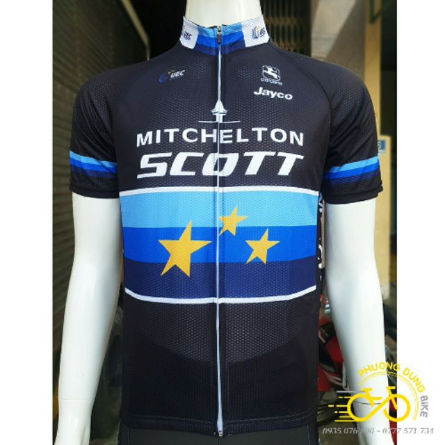 Áo thể thao nam đi xe đạp Mitchelton Scott