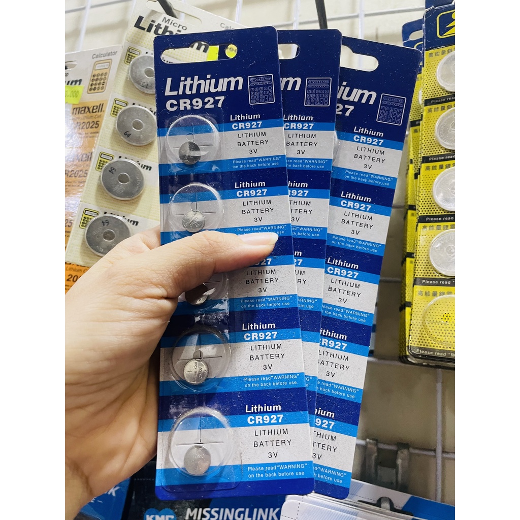 Pin nút CR927 Lithium đồng hồ
