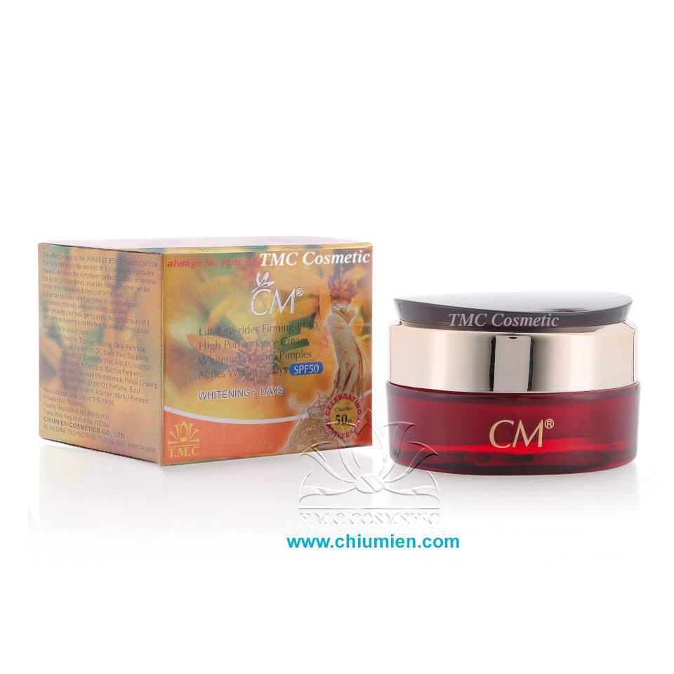 KEM NHÂN SÂM DƯỠNG DA TRẮNG HỒNG TỰ NHIÊN CM LIFT ANTI RIDES FIRMING IP30 HIGH PERFORMANCE CREAM CHÍNH HÃNG - 12345