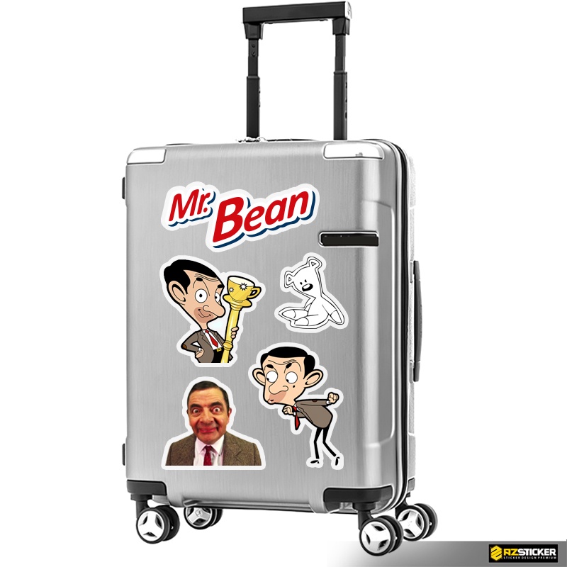 Bộ Sticker Phim Hoạt Hình Mr.Bean | Sticker Dán Nón Bảo Hiểm , Laptop , Vali