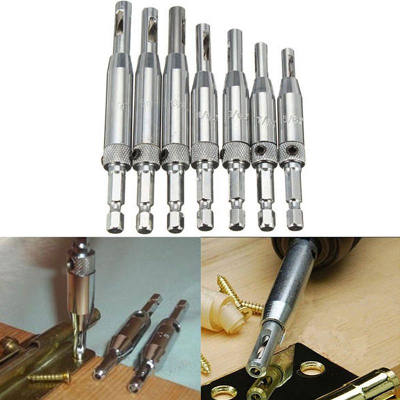 Mũi Khoan Trung Tâm 4 Trục Với 1 Đầu Lục Giác Cho Bản Lề Tự Động