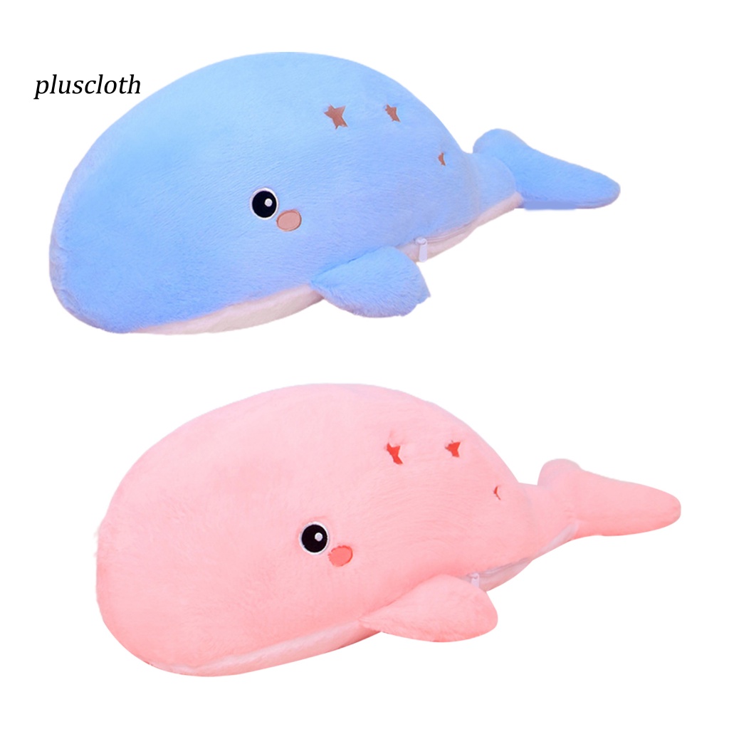 Cá Voi Nhồi Bông Mềm Có Khóa Kéo Dễ Thương Cho Bé