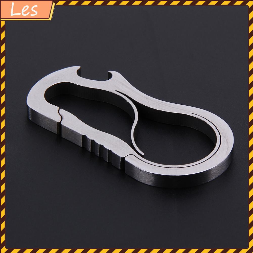 Metal Fast Buckle Outdoor Keychain EDC Equipment Titanium Alloy Carabiner