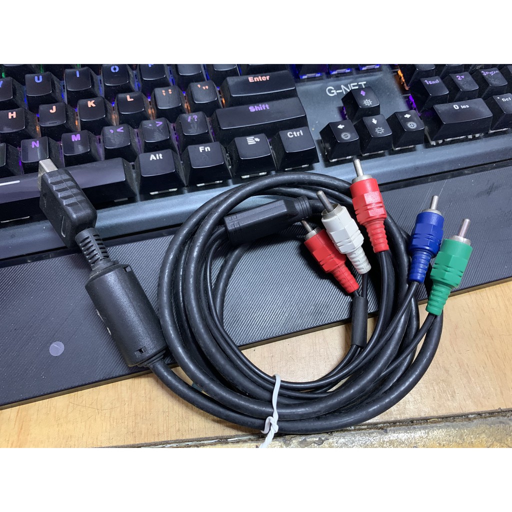 Dây Cáp Chuyển Đổi Ps2 / Ps3 Av 3 màu dài 1.8m