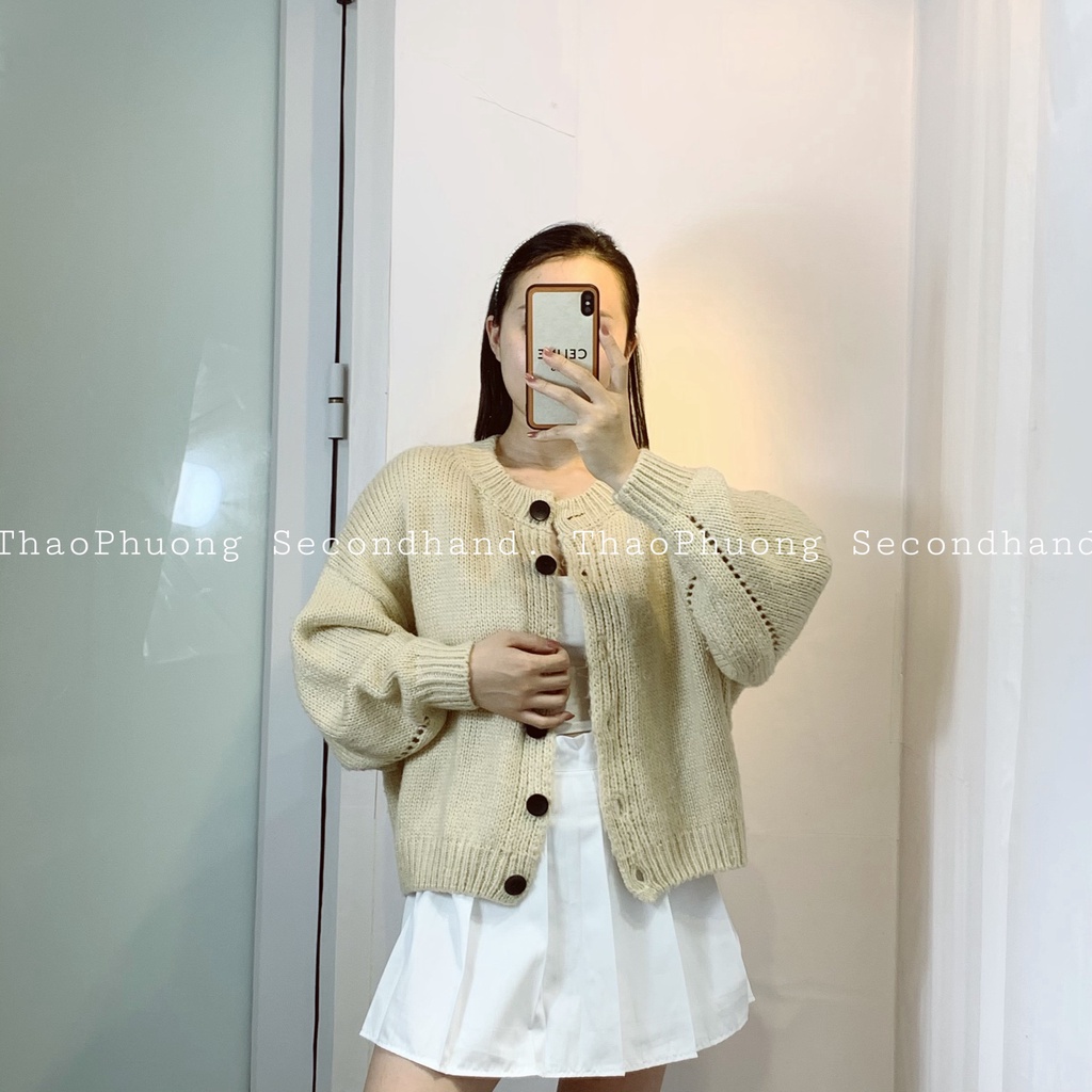 Aó khoác len cardigan secondhand/áo len nữ