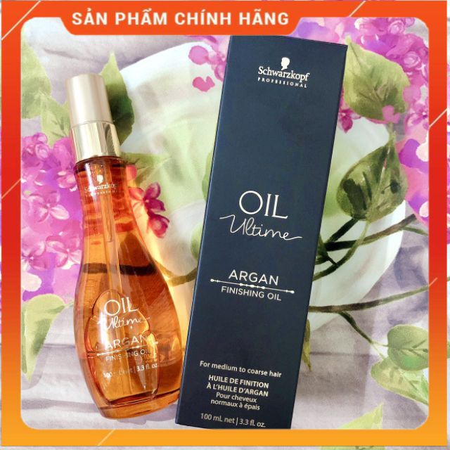 Tinh dầu tóc dày Argan Schwarzkopf Ultime Oil ( Đen) 100ml (ĐỨC)- mỹ phẩm tóc Kaylee