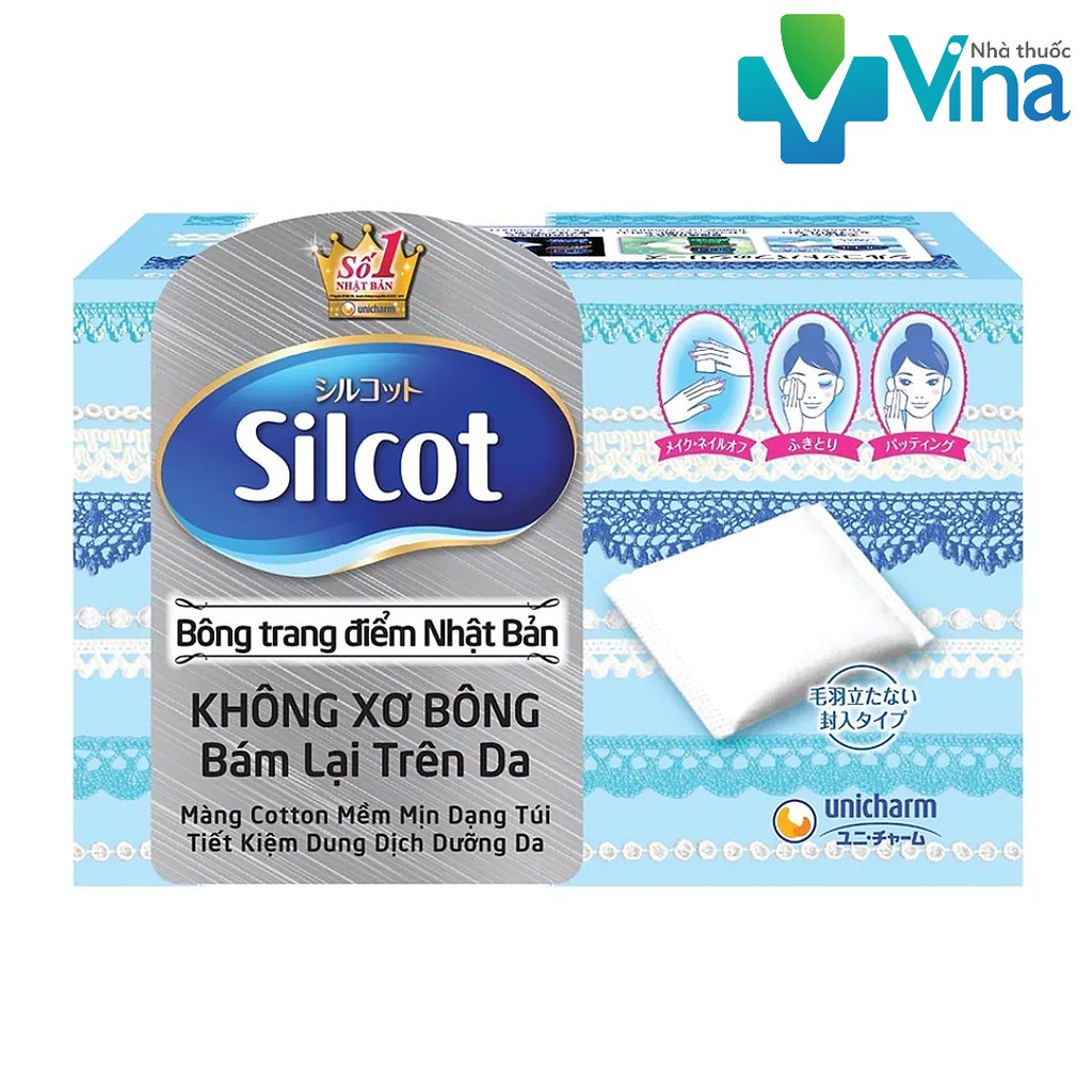 Bông Tẩy Trang Silcot Nhật Bản (82 miếng)