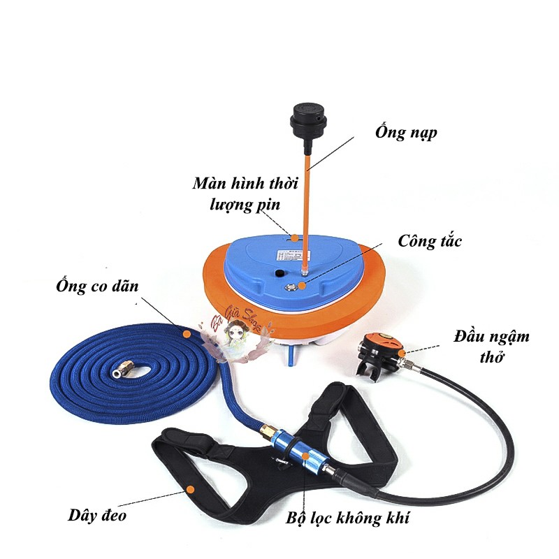 Máy nén khí khi lặn chuyên nghiệp bình lặn nổi 2,5 giờ