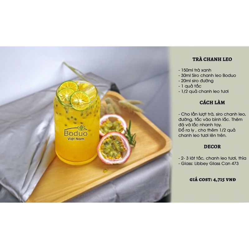 Mứt chanh leo Boduo hộp 1kg