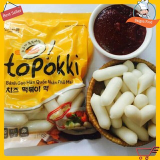 0.5kg Bánh Gạo Tokbokki Nhân Phô Mai Hàn Quốc - đồ ăn vặt Sài Gòn, thơm ngon đậm vị-Hỏa tốc TPHCM - ViXi Food