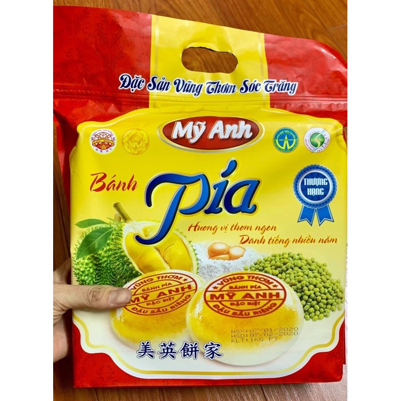 Bánh Pía Mỹ Anh 1kg mẫu mới. mỗi cái 1 bịch nhỏ.