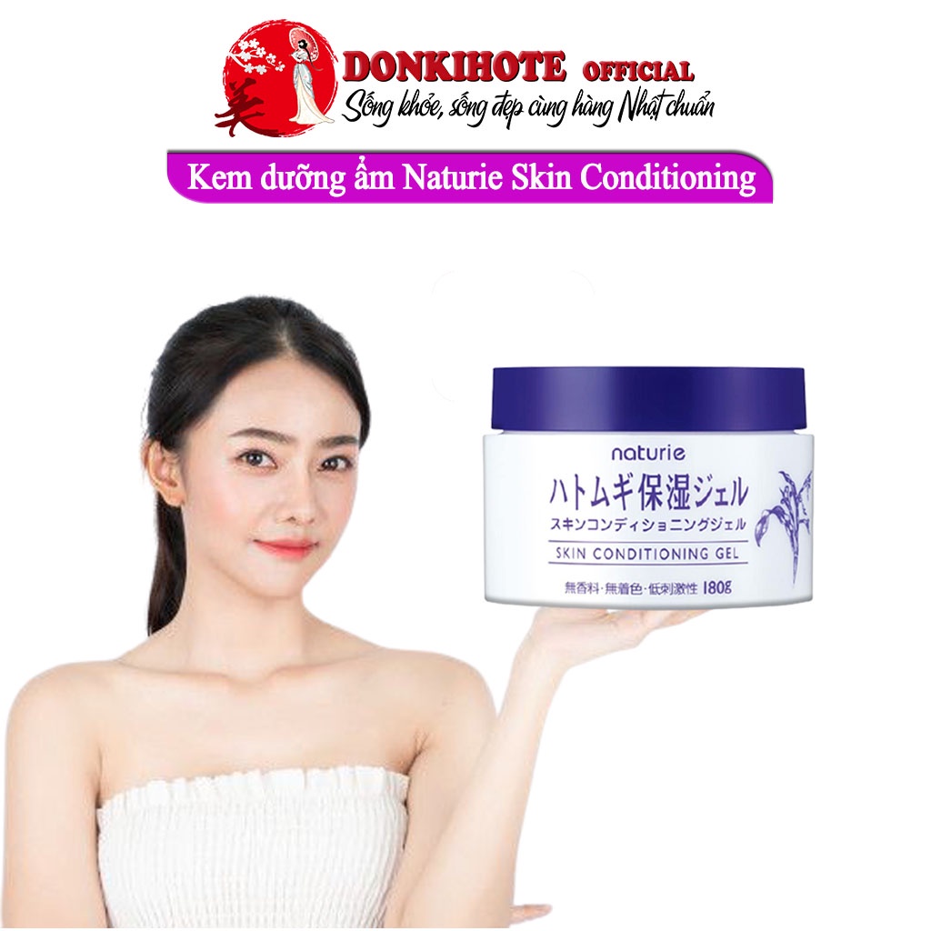 Kem dưỡng ẩm cho da dầu,kem dưỡng ẩm trắng da Naturie Skin Conditioning Nhật Bản 180 gr