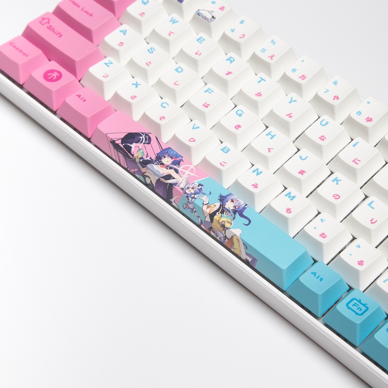 Bilibili Keycap Cherry Profile Nhật Bản Anime PBT Thuốc nhuộm thăng hoa Bàn phím cơ Keycap 134 Phím