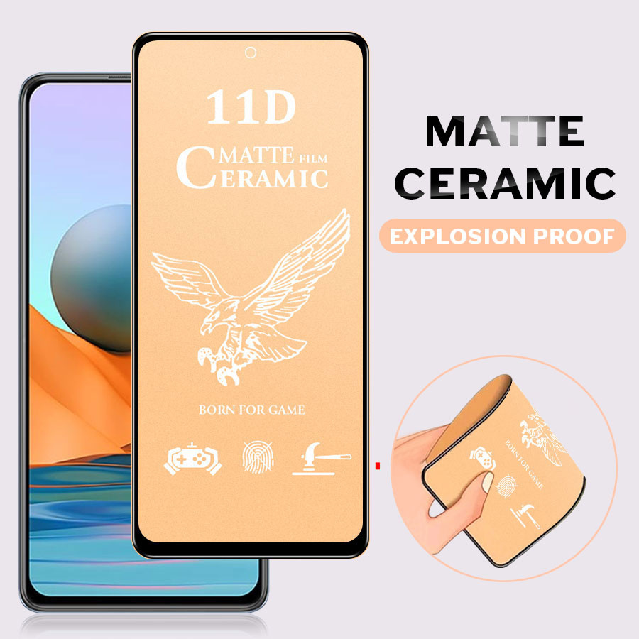 kính cường lực Nhám Full Màn Chống Vân Tay dẻo 11D Xiaomi Mi 9T 10T 11T 11 Lite Poco F3 M3 X3 Pro Redmi Note 7 8 9 9S 10 10S 11 11S 9A 9C