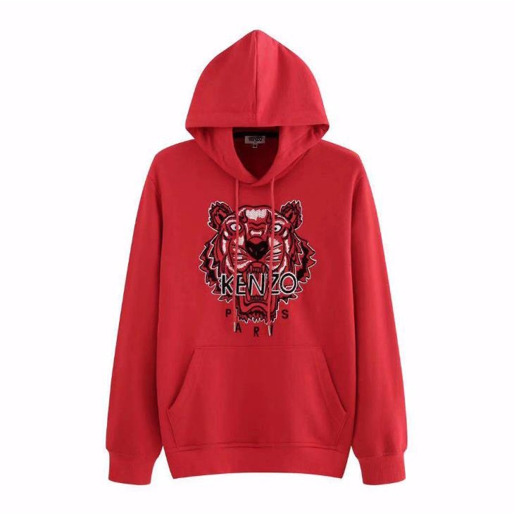 Áo hoodie thêu hình đầu hổ KENZO chất lượng cao thời trang cặp đôi 033