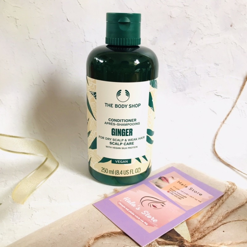 Dầu gội & Dầu xả cho tóc khô, yếu và chăm sóc da đầu từ gừng The Body Shop Ginger Scalp Care