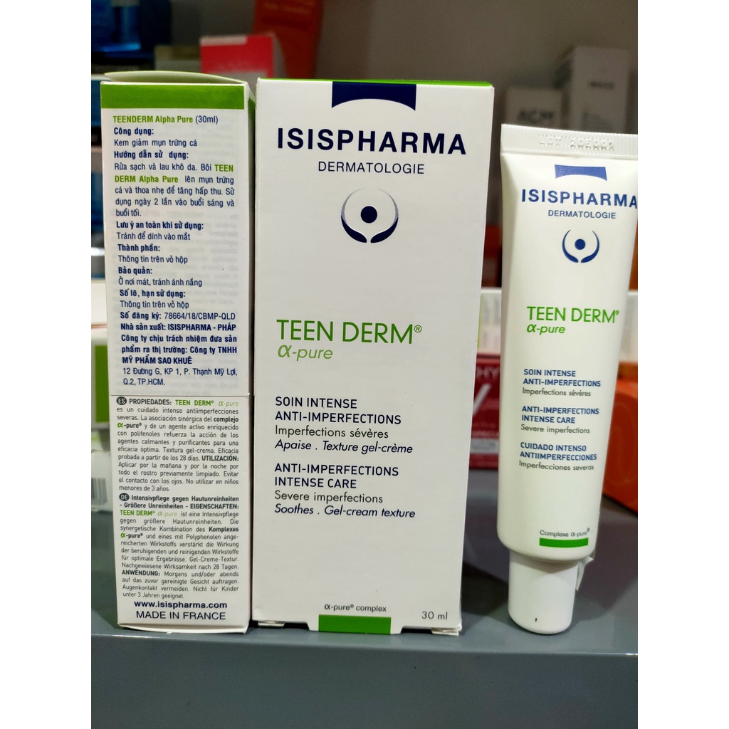 ISIS PHARMA Teen Derm Alpha PURE KEM BÔI MỤN